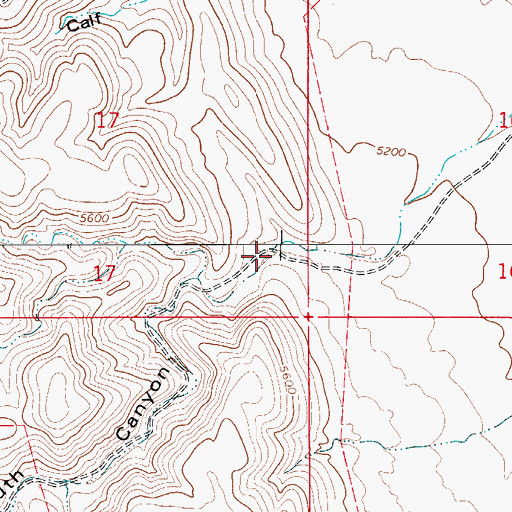Topographic Map of South Canyon, NM
