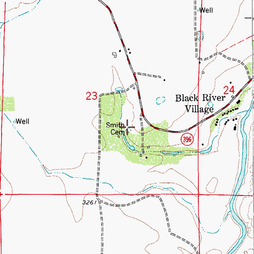 Topographic Map of South Cemetery, NM