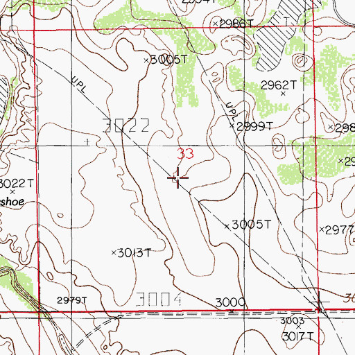 Topographic Map of South Donaldson Well, NM