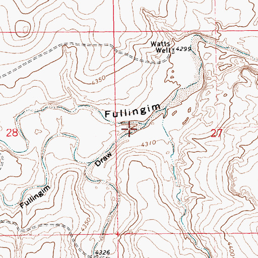 Topographic Map of South Fullingim Draw, NM