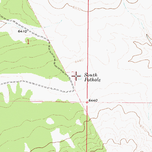 Topographic Map of South Pothole, NM