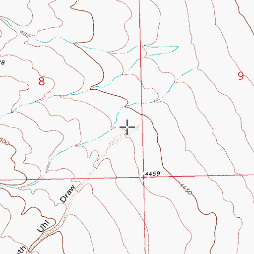 Topographic Map of South Uhl Draw, NM