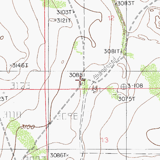 Topographic Map of Southeast Well, NM