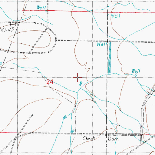 Topographic Map of Southerland Well, NM
