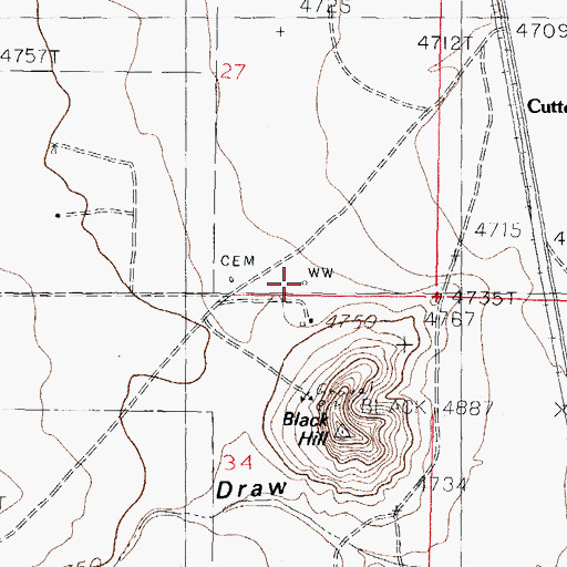 Topographic Map of Sowell Windmill, NM