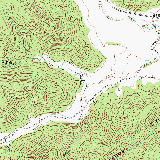 Topographic Map of Spencer Canyon, NM