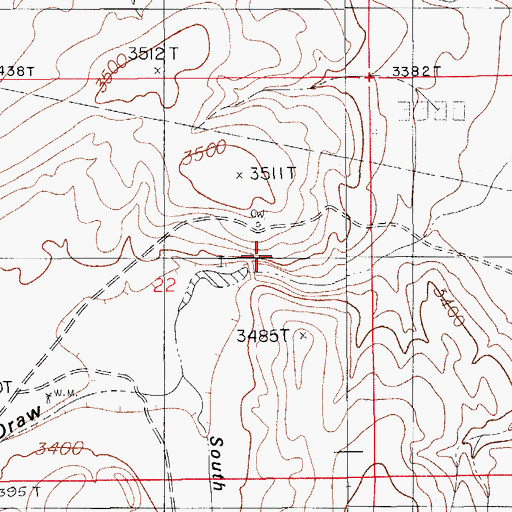 Topographic Map of Spencer Dam, NM