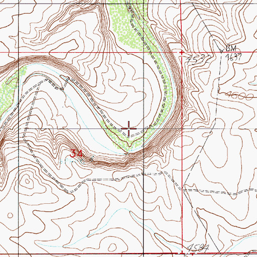 Topographic Map of Spring, NM