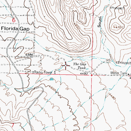 Topographic Map of Spring Canyon, NM