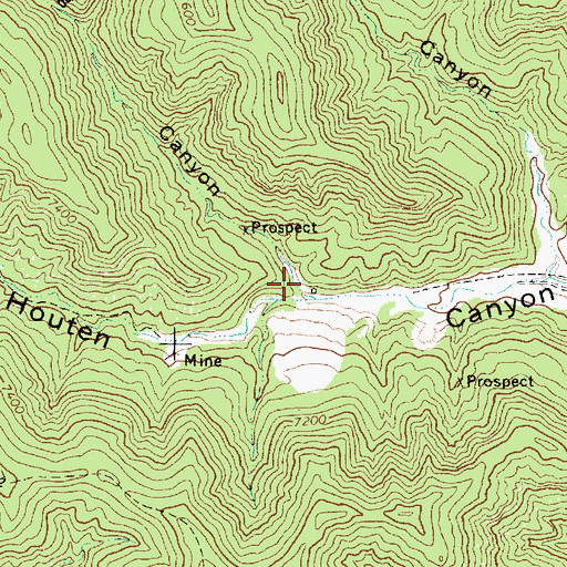 Topographic Map of Spring Canyon, NM