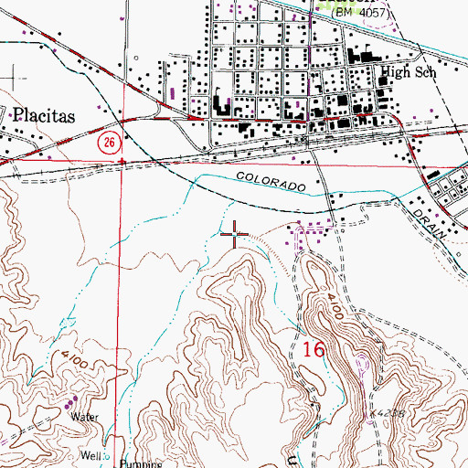 Topographic Map of Spring Canyon, NM