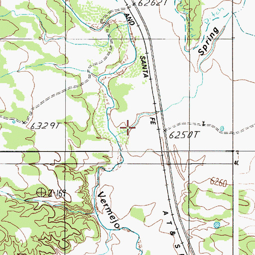 Topographic Map of Spring Canyon, NM
