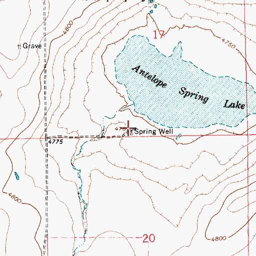 Topographic Map of Spring Well, NM