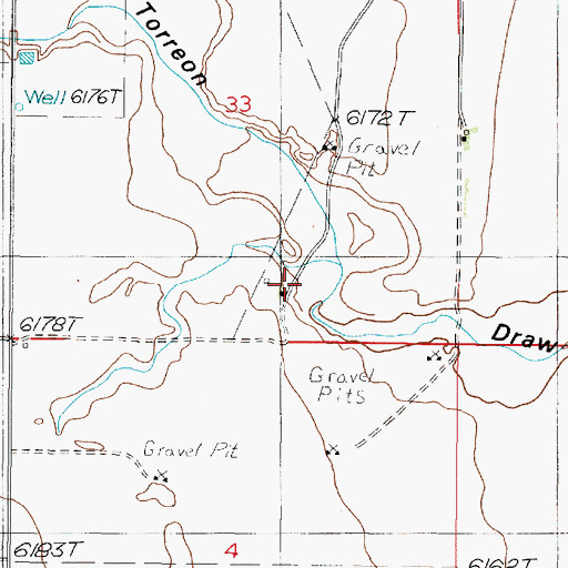 Topographic Map of Spruill Ranch, NM
