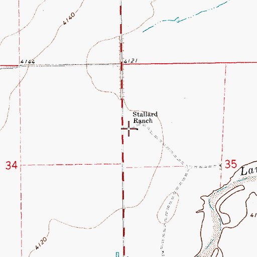 Topographic Map of Stallard Ranch, NM