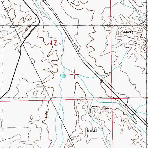 Topographic Map of Stanford Draw, NM