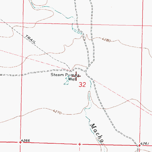 Topographic Map of Steam Pump Well, NM