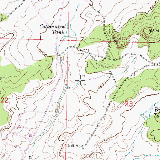 Topographic Map of Steamboat Tank, NM