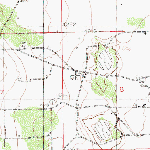 Topographic Map of Steel Windmill, NM