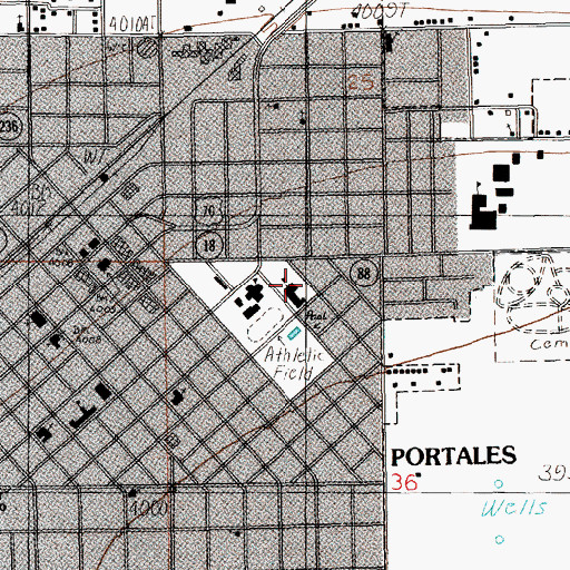 Topographic Map of Steiner School, NM