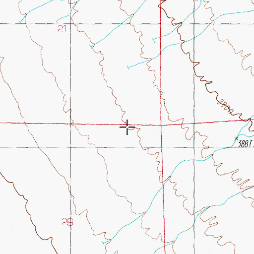 Topographic Map of Steins Creek, NM