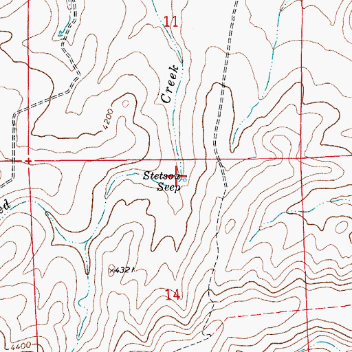 Topographic Map of Stetson Seep, NM