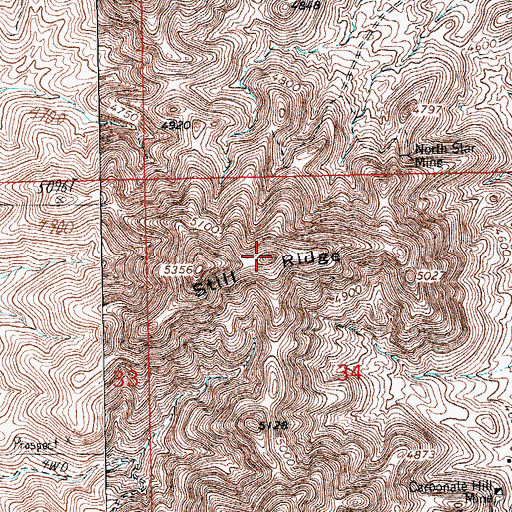 Topographic Map of Still Ridge, NM