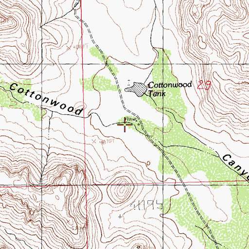 Topographic Map of Stone Cabin, NM