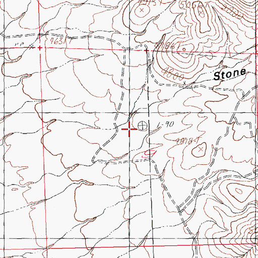 Topographic Map of Stone Cabin Gulch, NM