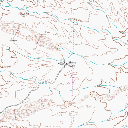 Topographic Map of Stone Well, NM