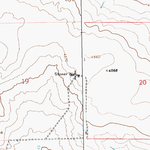 Topographic Map of Stoner Well, NM