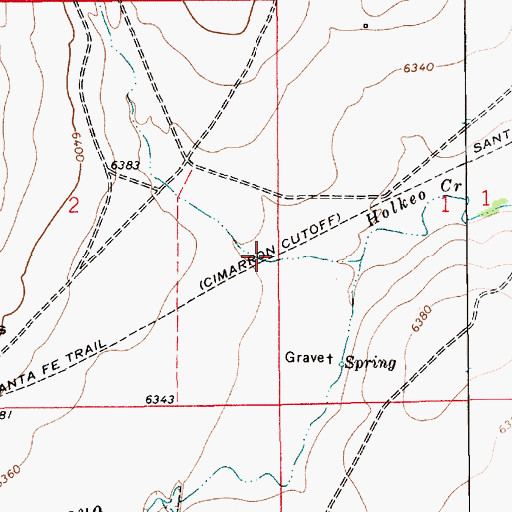 Topographic Map of Strong Canyon, NM