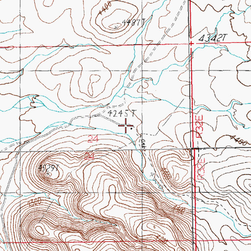 Topographic Map of Old McKenzie Ranch, AZ