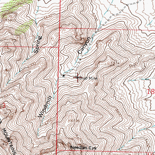 Topographic Map of Stub Mine, NM