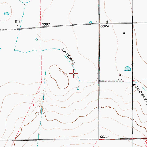 Topographic Map of Stubblefield Lateral, NM