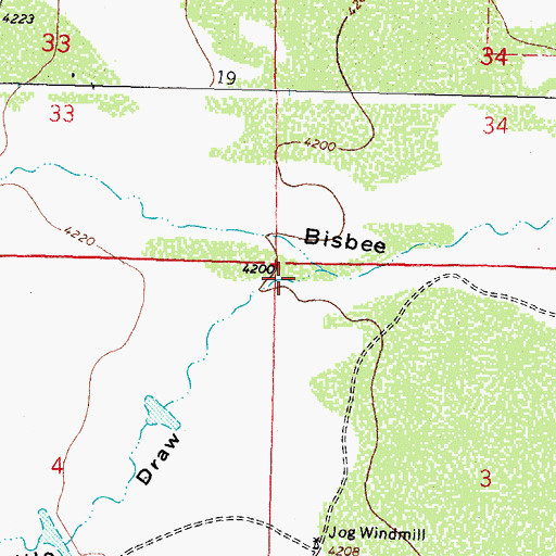 Topographic Map of Suckerville Draw, NM