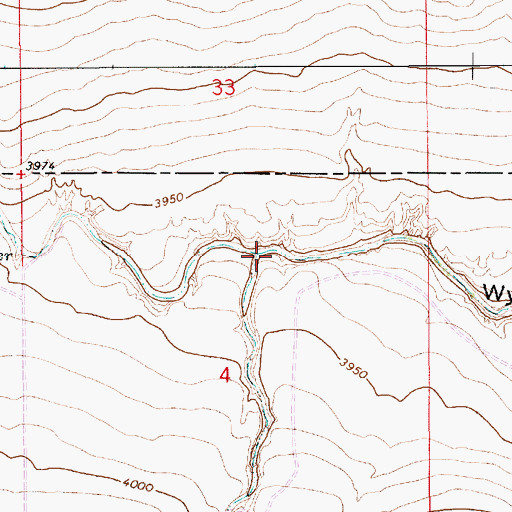Topographic Map of Swallow Nest Canyon, NM