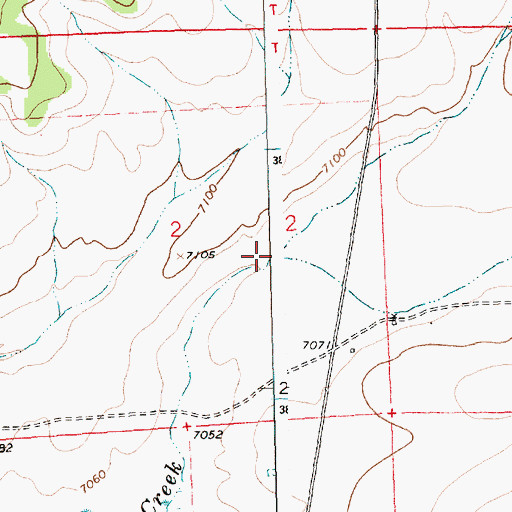 Topographic Map of Sweazea Draw, NM