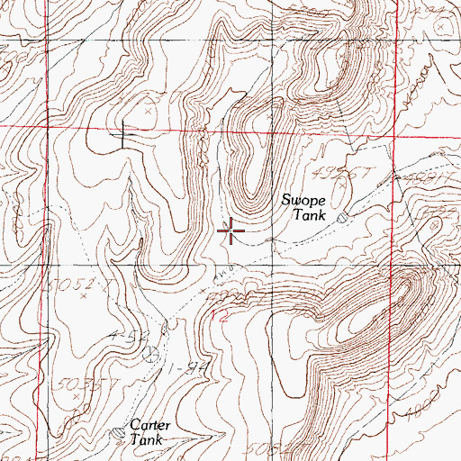 Topographic Map of Swope Tank, NM