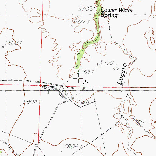 Topographic Map of T X Ranch, NM