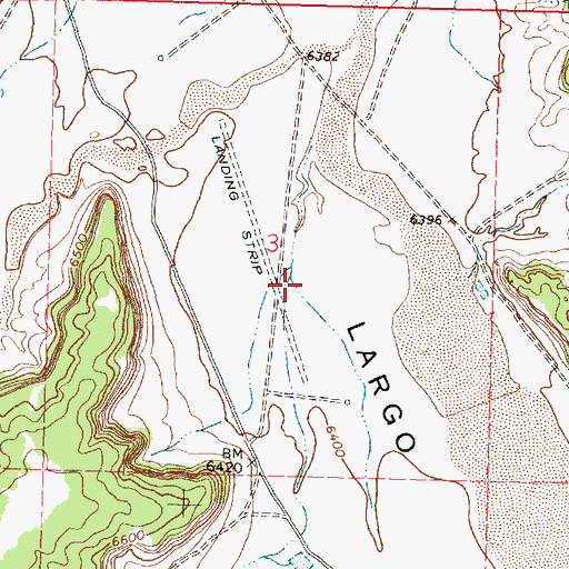 Topographic Map of Tafoya Canyon, NM