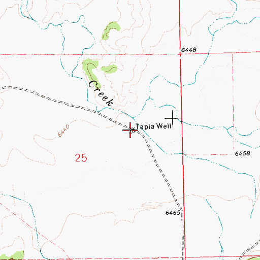 Topographic Map of Tapia Well, NM