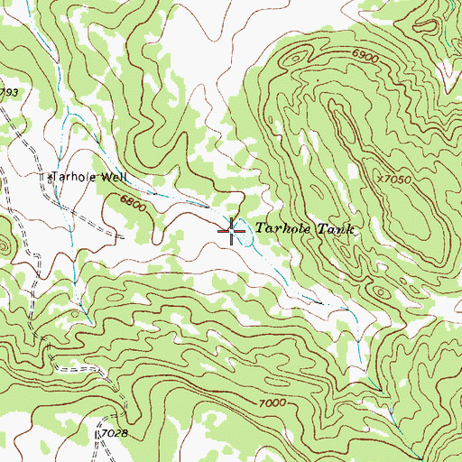 Topographic Map of Tarhole Tank, NM