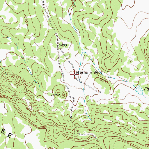 Topographic Map of Tarhole Well, NM