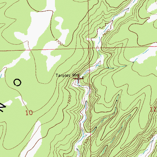 Topographic Map of Tarpley Well, NM