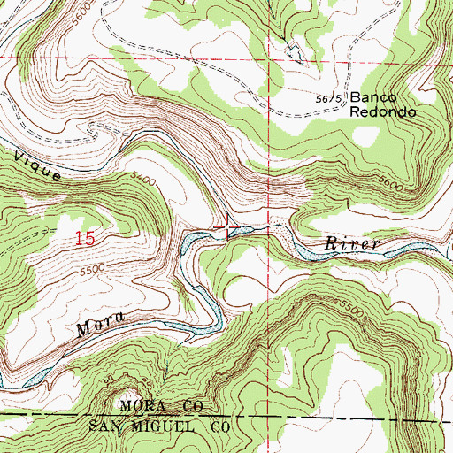 Topographic Map of Tata Vique, NM