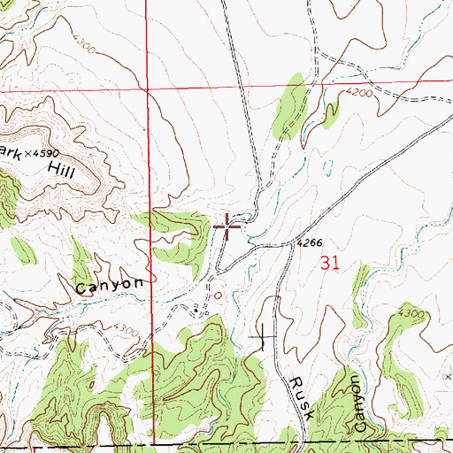 Topographic Map of Taylor Canyon, NM