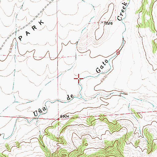 Topographic Map of Taylor Canyon, NM