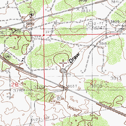 Topographic Map of Taylor Draw, NM