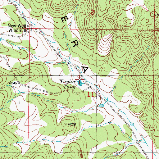 Topographic Map of Taylor Tank, NM